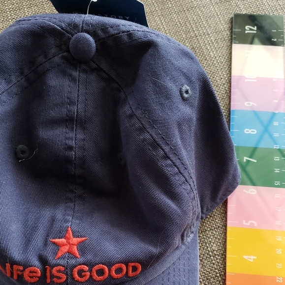 Life is Good--Navy Baseball cap - Picture 3 of 9